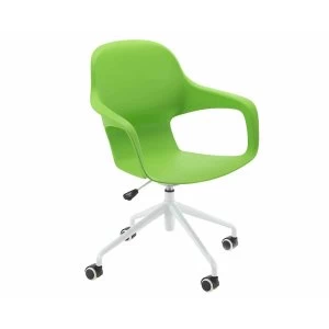 TC Office Ariel 2 Retro Chair with Spider Base and Castors, Green