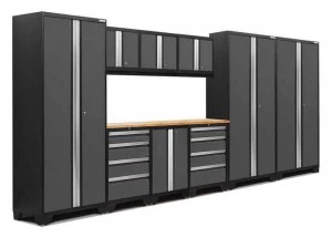 Bold 3.0 Grey 10 piece Garage Cabinet Set 10 Shelves