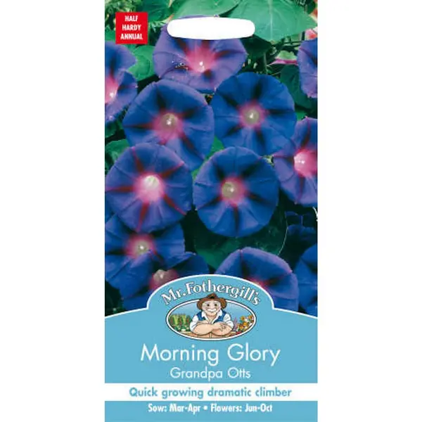 Mr. Fothergill's Morning Glory Grandpa Otts (Ipomoea Purpurea) Seeds Blue