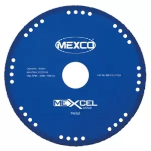 Mexco 115mm MEXCEL Metal Cutting Diamond Blade