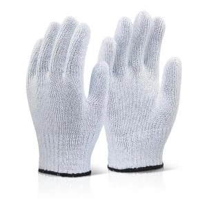 Click2000 Mixed Fibre Gloves Light Weight White Ref MFGLW Pack of 240