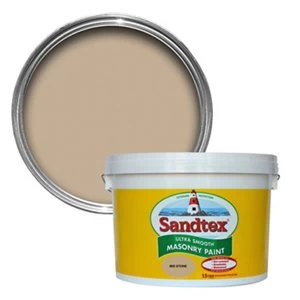 Sandtex Ultra smooth Mid stone Masonry Paint 10L
