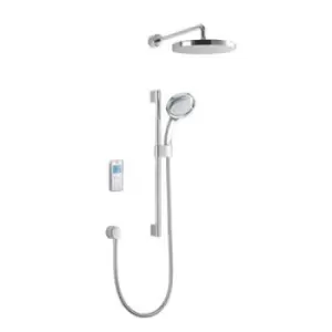 Mira Vision High Pressure Rear Fed White Chrome Effect Thermostatic Digital Mixer Shower