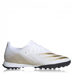adidas adidas X Ghosted.3 Football Trainers Turf - White/MetGold