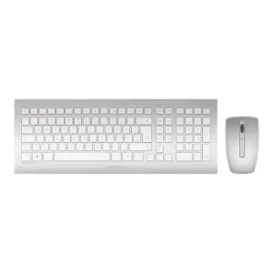 Cherry DW 8000 Wireless Keyboard & Mouse Set - White/Silver - FR