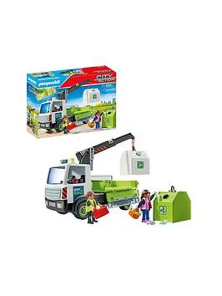 Playmobil 71431 City Life Glass Recycling Truck With Container