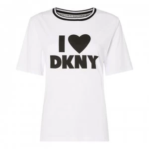 DKNY Love DKNY Pyjama Top - 003 WHTBLACK