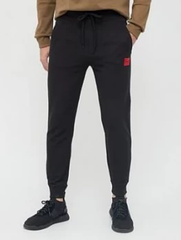 Hugo Boss Doak 212 Red Patch Logo Sweatpants Black Size S Men