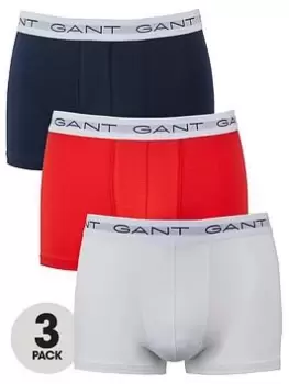 Gant 3 Pack Trunks - Red/Blue/White, Red/Blue/White Size M Men