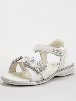 Lelli Kelly Girls Agata Butterfly Sandal - White, Size 8.5 Younger