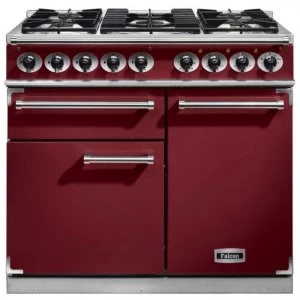 Falcon F1000DXDFCYNG 98490 100cm Deluxe Range Cooker - Cranberry Finish