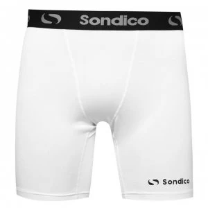 Sondico Core 6 Base Layer Shorts Mens - White