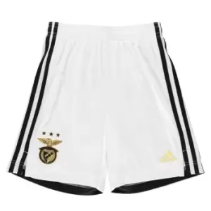 adidas Benfica Home Shorts 2020/21 Juniors - White