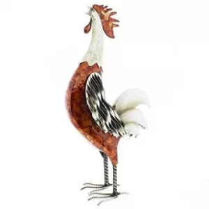 Country Living Hand Painted Metal Cockerel