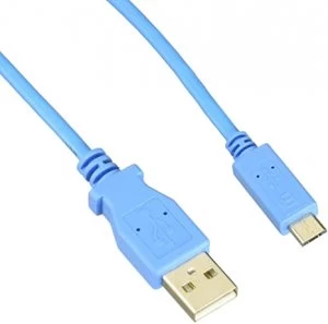 StarTech (1m) Mobile Charge Sync USB to Slim Micro USB Cable for Smartphones and Tablets (Blue) - A to Micro B