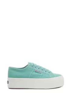 Superga 2790 Linea Up and Down Trainer Female Green Water UK Size 4