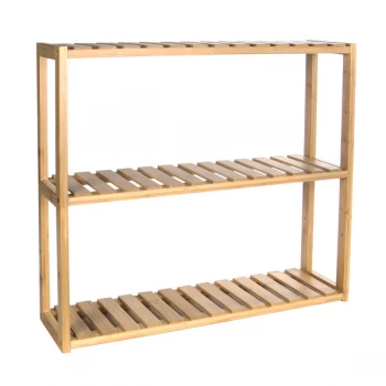 3 Tier Bamboo Shelves M&amp;W - Natural