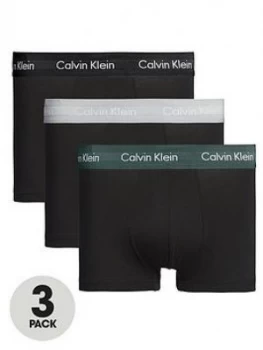 Calvin Klein 3 Pack Low Rise Trunk - Black