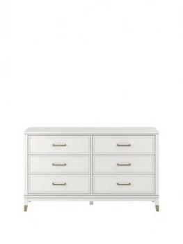 Cosmoliving Westerleigh 6 Drawer Dressing Table - White