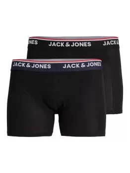 JACK & JONES 2-pack Tencel Lyocell Trunks Men Black