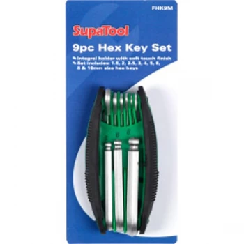 SupaTool Hex Key Set with Integral Holder 8 Piece