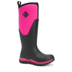 Muck Boots Womens/Ladies Arctic Sport Tall Pill On Wellie Boots (7 UK) (Black/Pink)