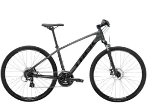 2023 Trek Dual Sport 1 Gen 4 Hybrid Bike in Lithium Grey