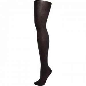 Elle Bamboo 140 denier opaque tights - Charcoal