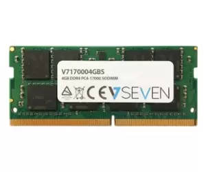 V7 4GB DDR4 PC4-17000 - 2133Mhz SO DIMM Notebook Memory Module -...