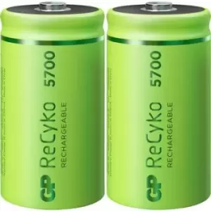 GP Batteries ReCyko+ D battery (rechargeable) NiMH 5700 mAh 1.2 V 2 pc(s)