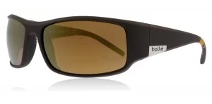 Bolle King Sunglasses Matte Brown Sea Matte Brown Sea Polariserade 63mm