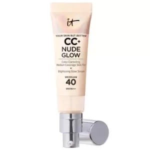 IT Cosmetics CC+ and Nude Glow Lightweight Foundation and Glow Serum with SPF40 32ml (Various Shades) - Light