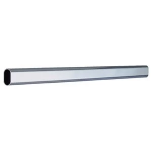 Colorail Chrome effect Steel Oval Tube (L)1.83m