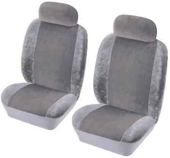 Car Seat Cover Heritage - Front Pair - Grey 1785002 COSMOS