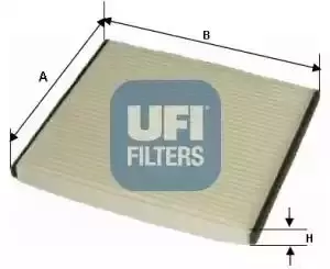 UFI 53.076.00 Interior Air Cabin/ Pollen Filter