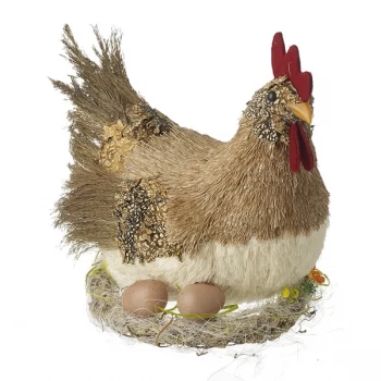 Hen With Two Eggs Big By Heaven Sends