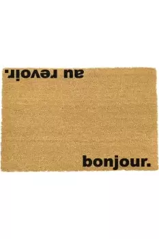 Bonjour Au Revoir Doormat - Regular 60x40cm