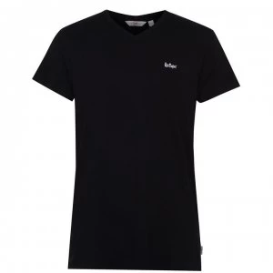 Lee Cooper Essentials V Neck T Shirt Mens - Black