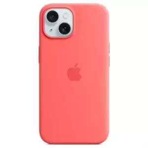 Apple iPhone 15 Guava Silicone Case with MagSafe