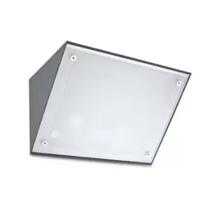 Curie LED Outdoor Wall Light Urban Grey IP65