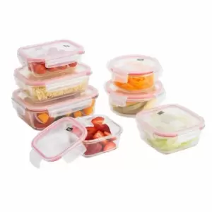 Neo Direct Neo 7 Piece Glass Food Storage Container Set With Air Vent Lids