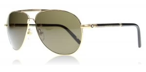 Mont Blanc 512S Sunglasses Gold / Black 30J 61mm