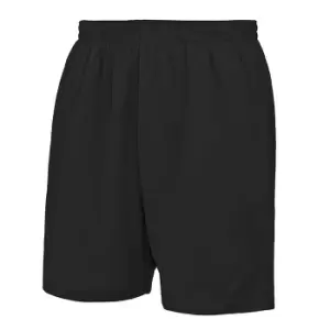 AWDis Just Cool Childrens/Kids Sport Shorts (7-8 Years) (Jet Black)