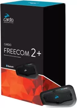 Cardo Freecom 2+ Duo Communication System Double Pack, black, black, Size One Size