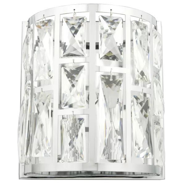Kyivii 2 Light Wall Lamp Silver, E14