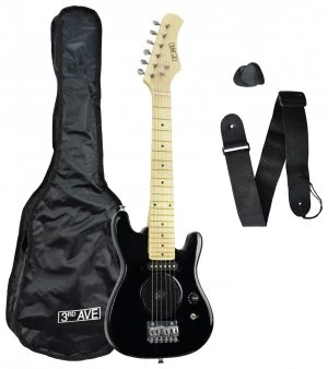 3rd Avenue 1/4 Size Junior Electric Guitar - Black