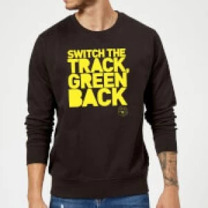 Danger Mouse Switch The Track Green Back Sweatshirt - Black - 5XL