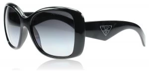 Prada 32PS Triangle Sunglasses Black 1AB5W1 Polariserade
