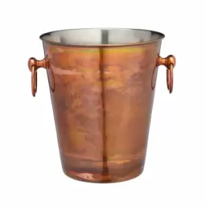 Barcraft Stainless Steel Sparkling Wine Bucket With Iridescent Copper Finish