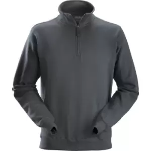 Snickers 2818 1/2-Zip Mens Sweatshirt Grey XL